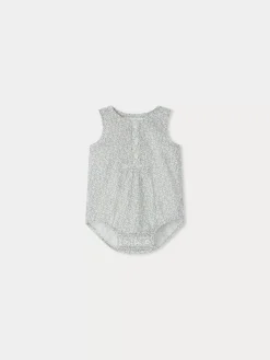 Bonpoint Nico Romper Sky Blue |Newborn & Baby Pants, Bloomers, And Rompers