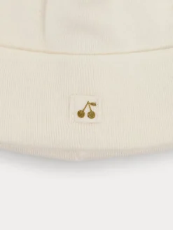 Bonpoint Organic Cotton Baby Hat Milk White |Newborn & Baby Socks And Accessories