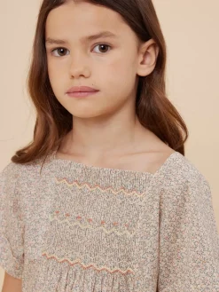 Bonpoint Paysanne Smocked Dress Pink |Child Dresses