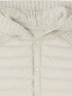 Bonpoint Pepito Jacket Light Grey |Newborn & Baby Outerwear