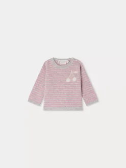 Bonpoint Pull Celly Rose Fonce |Newborn & Baby Sweaters And Cardigans