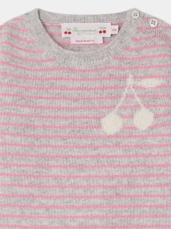 Bonpoint Pull Celly Rose Fonce |Newborn & Baby Sweaters And Cardigans