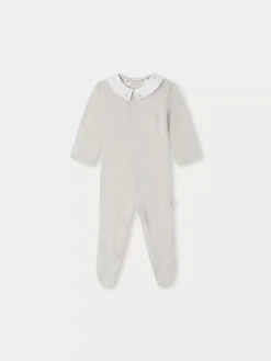 Bonpoint Pyjama Tilouan Mauve Grise |Newborn & Baby Onesies And Pajamas