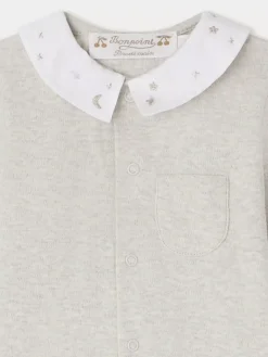 Bonpoint Pyjama Tilouan Mauve Grise |Newborn & Baby Onesies And Pajamas