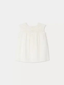 Bonpoint Robe Angeli Blanc Lait |Newborn & Baby Dresses