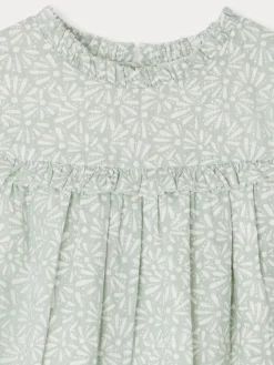 Bonpoint Robe Faiki Vert Intermediaire |Newborn & Baby Dresses