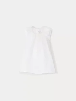 Bonpoint Robe Nuage Blanc Lait |Newborn & Baby Dresses