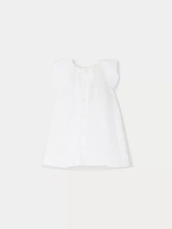 Bonpoint Robe Nuage Blanc Lait |Newborn & Baby Dresses