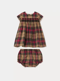 Bonpoint Robe Smockee Maruska Camel |Newborn & Baby Dresses