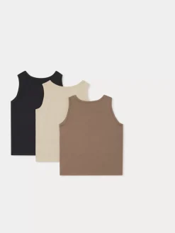 Bonpoint Set Of Athis Tank Tops Ink |Child Socks And Underwear