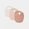 Bonpoint Set Of Three Cotton Bibs For Baby Pale Pink |Newborn & Baby Childcare