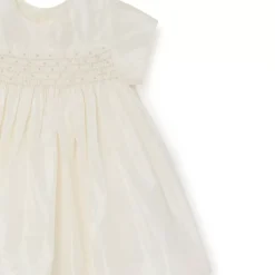 Bonpoint Silk Taffeta Dress For Baby Milk White |Newborn & Baby Dresses