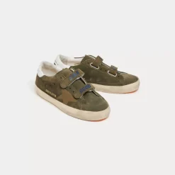 Bonpoint Star X Golden Goose Low-Top Sneakers Dark Khaki |Child Shoes