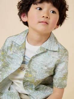 Bonpoint Steve Shirt Lichen Green |Child Tops