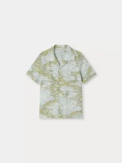 Bonpoint Steve Shirt Lichen Green |Child Tops