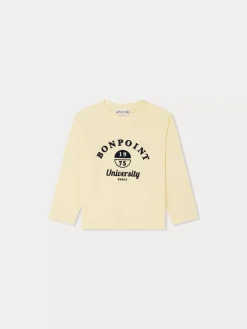 Bonpoint Tadda Long-Sleeved T-Shirt Yellow |Child Tops