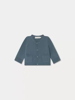 Bonpoint Tahiel Cardigan Northern Blue |Newborn & Baby Sweaters And Cardigans