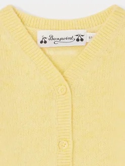 Bonpoint Tahiel Cardigan Yellow |Newborn & Baby Sweaters And Cardigans