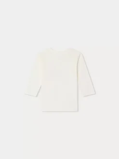 Bonpoint Tahsin Long-Sleeved T-Shirt White Milk |Newborn & Baby Tops