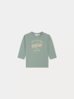 Bonpoint Tahsin T-Shirt Verdigris |Newborn & Baby Tops
