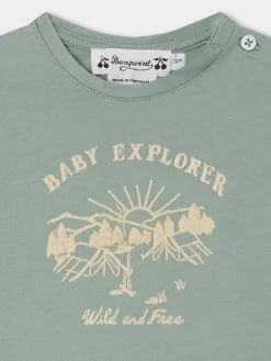 Bonpoint Tahsin T-Shirt Verdigris |Newborn & Baby Tops