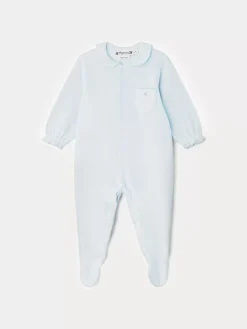 Bonpoint Talou Pajamas Gray Blue |Newborn & Baby Onesies And Pajamas