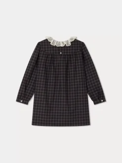 Bonpoint Tamiko Dress Slate Grey |Child Dresses