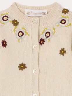Bonpoint Telnie Cardigan Vanilla |Newborn & Baby Sweaters And Cardigans