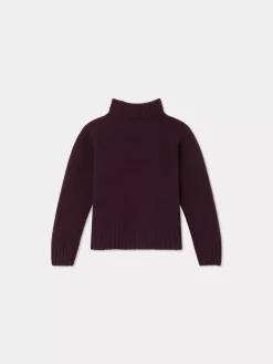 Bonpoint Temperance Sweater Grape |Child Cardigans And Sweaters