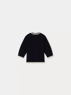 Bonpoint Teotim Cardigan Navy |Newborn & Baby Sweaters And Cardigans