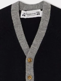 Bonpoint Teotim Cardigan Navy |Newborn & Baby Sweaters And Cardigans