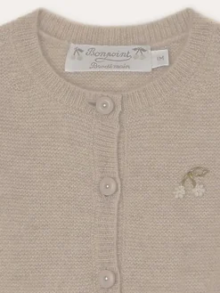 Bonpoint Teyana Cardigan Natural |Newborn & Baby Sweaters And Cardigans