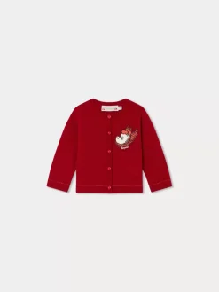 Bonpoint Teyana Cardigan Ruby |Newborn & Baby Sweaters And Cardigans