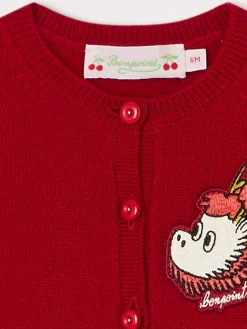 Bonpoint Teyana Cardigan Ruby |Newborn & Baby Sweaters And Cardigans