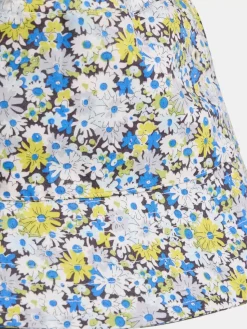Bonpoint Theana Bucket Hat Blue Flowers |Child Accessories