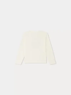 Bonpoint Theia Long-Sleeved T-Shirt White Milk |Child Tops
