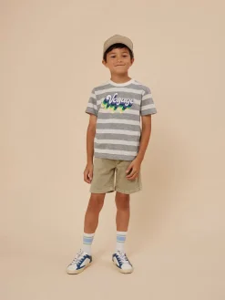 Bonpoint Thibald T-Shirt Heathered Gray |Child Tops