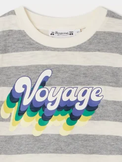 Bonpoint Thibald T-Shirt Heathered Gray |Child Tops