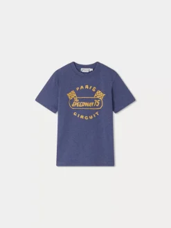 Bonpoint Thibald T-Shirt Storm Blue |Child Tops