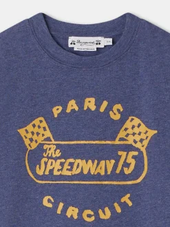 Bonpoint Thibald T-Shirt Storm Blue |Child Tops