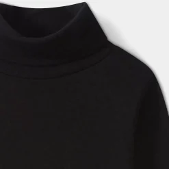 Bonpoint Thin Turtleneck Sweater Black |Child Tops