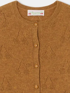Bonpoint Thindra Cardigan Camel |Child Cardigans And Sweaters