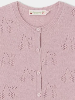 Bonpoint Thindra Cardigan Peony |Child Cardigans And Sweaters