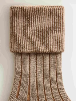 Bonpoint Thorild Ribbed Socks Natural |Child Socks And Underwear