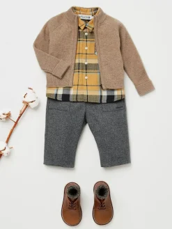 Bonpoint Thylio Cardigan Praline |Newborn & Baby Sweaters And Cardigans