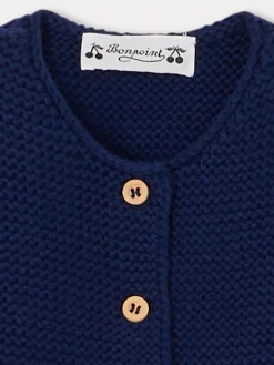 Bonpoint Tiany Cardigan Navy |Newborn & Baby Sweaters And Cardigans