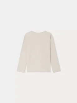 Bonpoint Tidjiane Long-Sleeved T-Shirt Heathered Gray |Child Tops