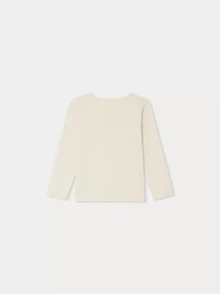 Bonpoint Tidjiane Long-Sleeved T-Shirt Alabaster White |Child Tops