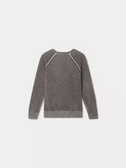 Bonpoint Tiego Sweater Mauve Gray |Child Cardigans And Sweaters