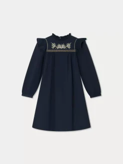 Bonpoint Tilia Dress Navy |Child Dresses